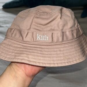 Light pink bucket hat for a 6 -12 month baby girl in great condition